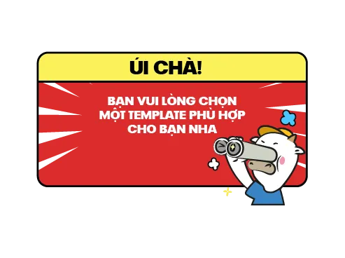 Chọn template